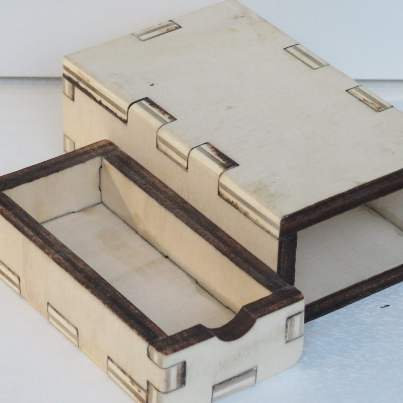 Houten schuifdoosje op maat